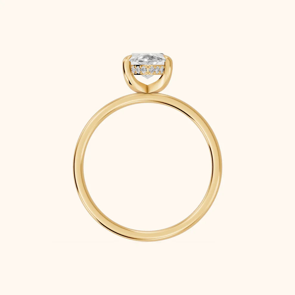 Marquise Diamond Engagement & Wedding Ring
