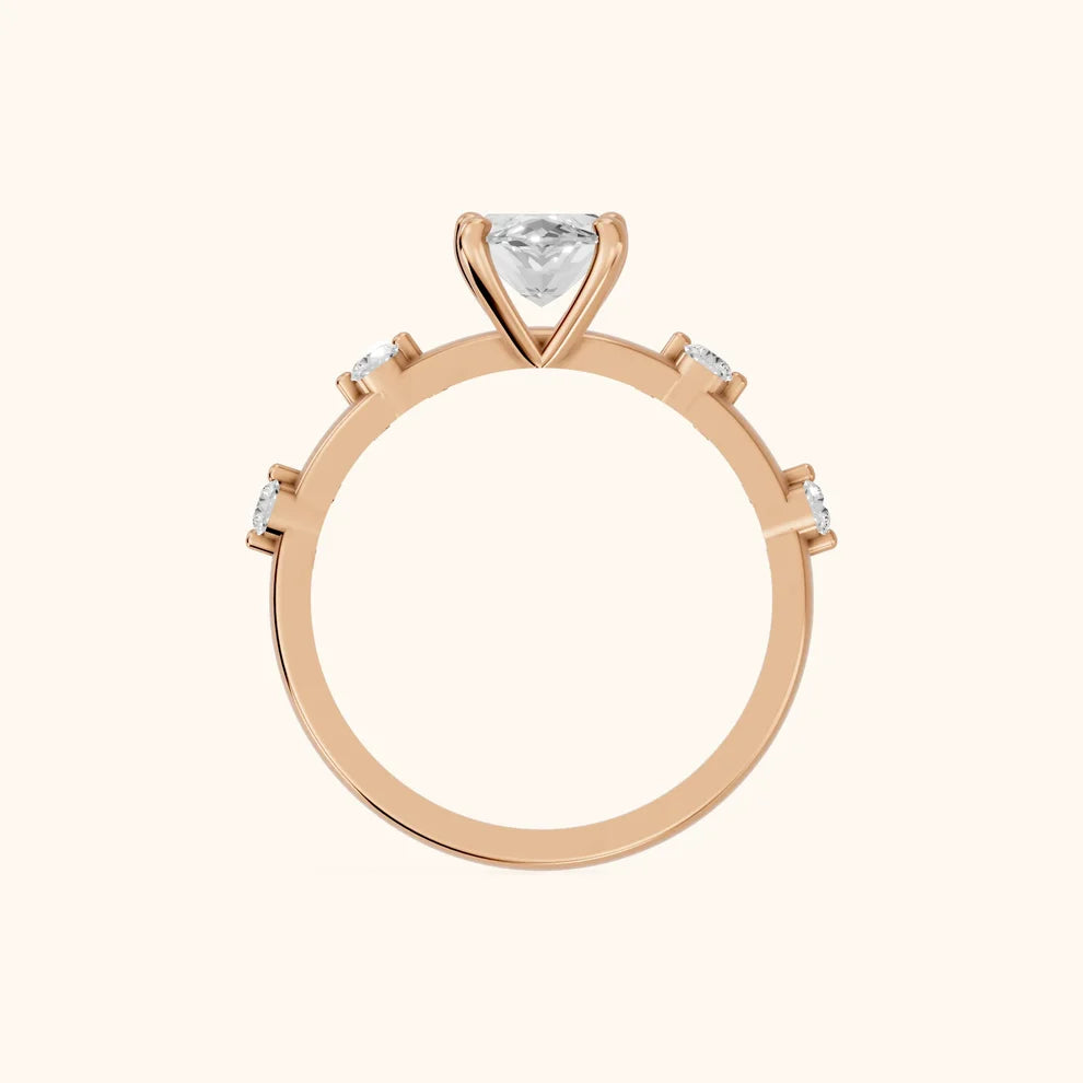 Elena Radiance Solitaire Marquise Diamond Engagement & Wedding Ring