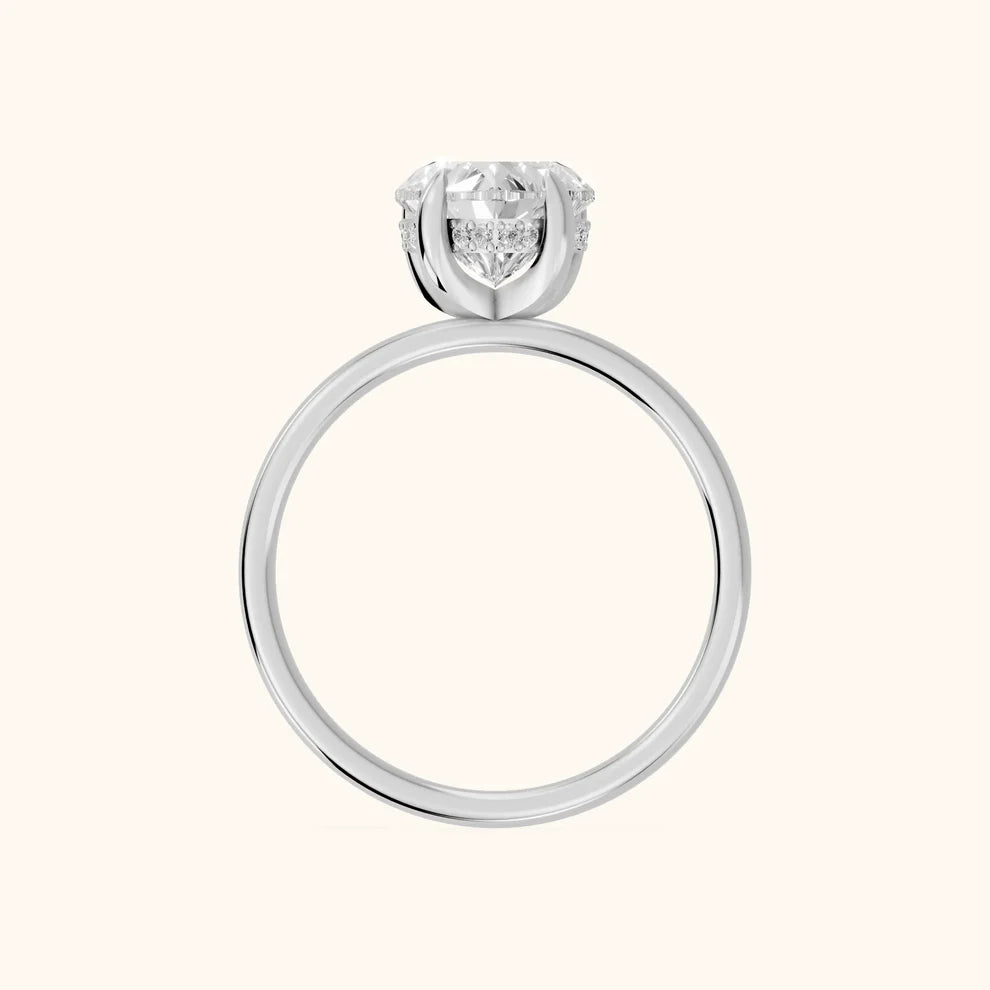 Heart Diamond Engagement & Weddind Ring