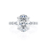 Oval Solitaire Diamond Engagement Ring
