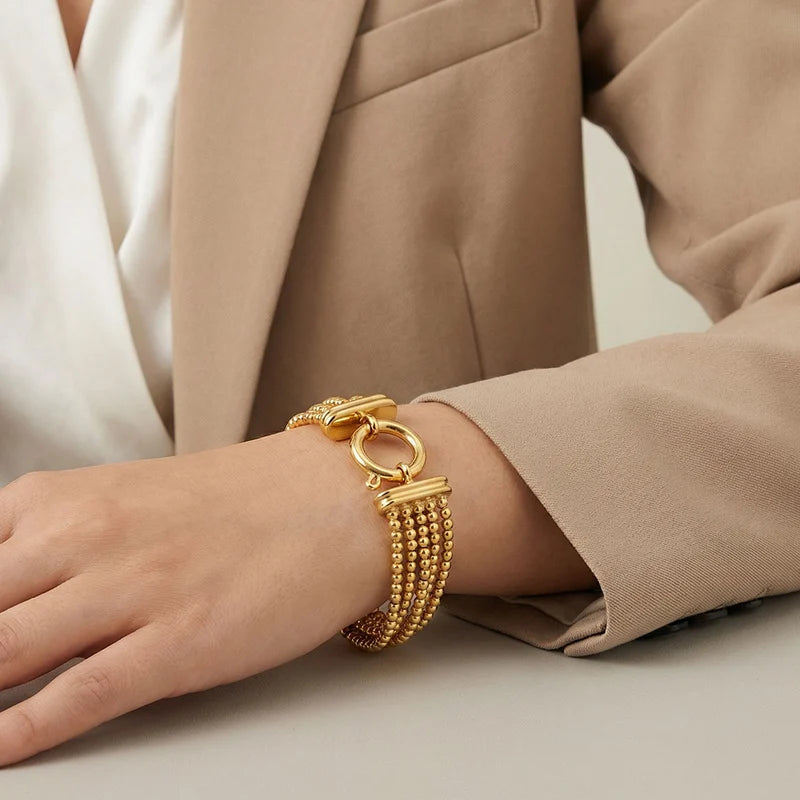 Sabine Multi-Strand Mesh Bracelet For Women
