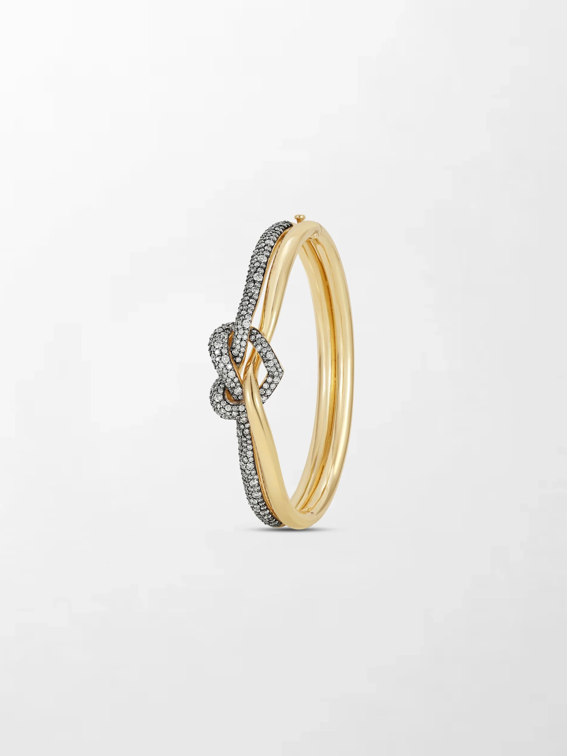 Eternal Knot Two-Tone Diamond Bracelet