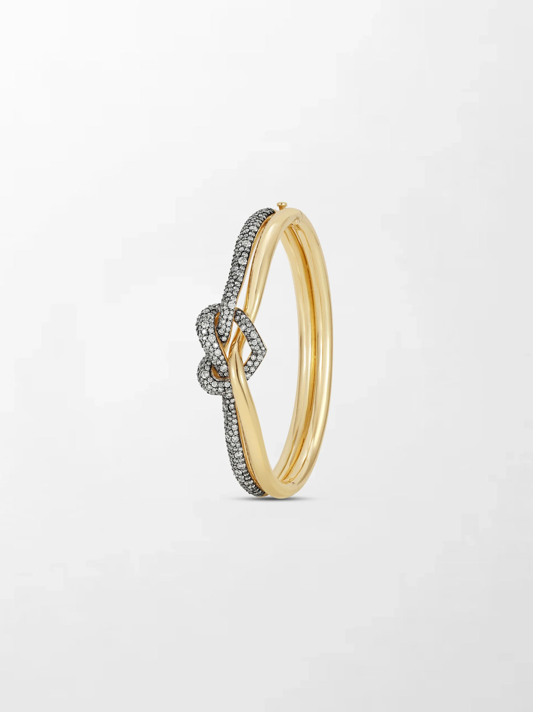 Eternal Knot Two-Tone Diamond Bracelet