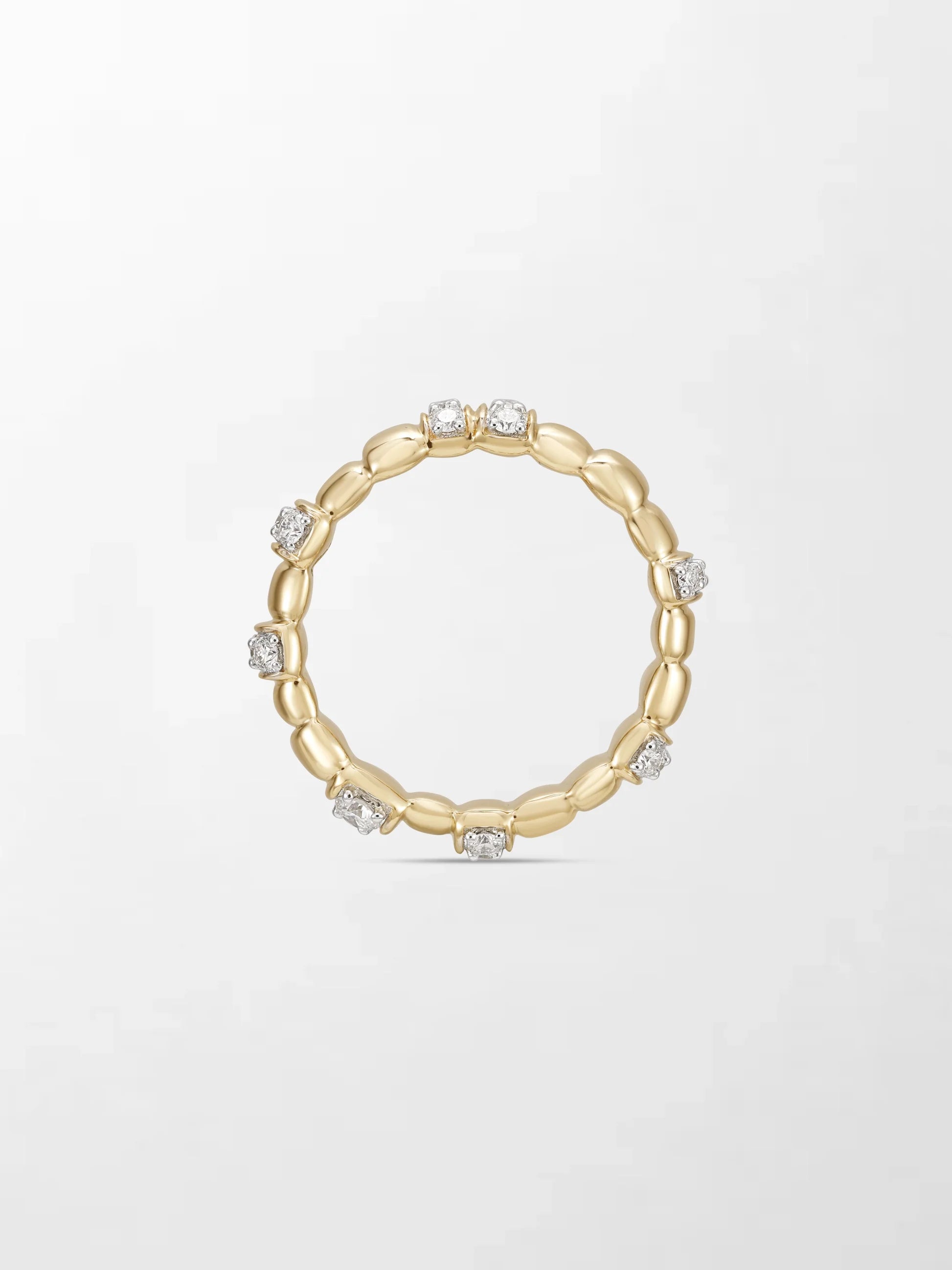 Beaded Radiance Diamond Ring