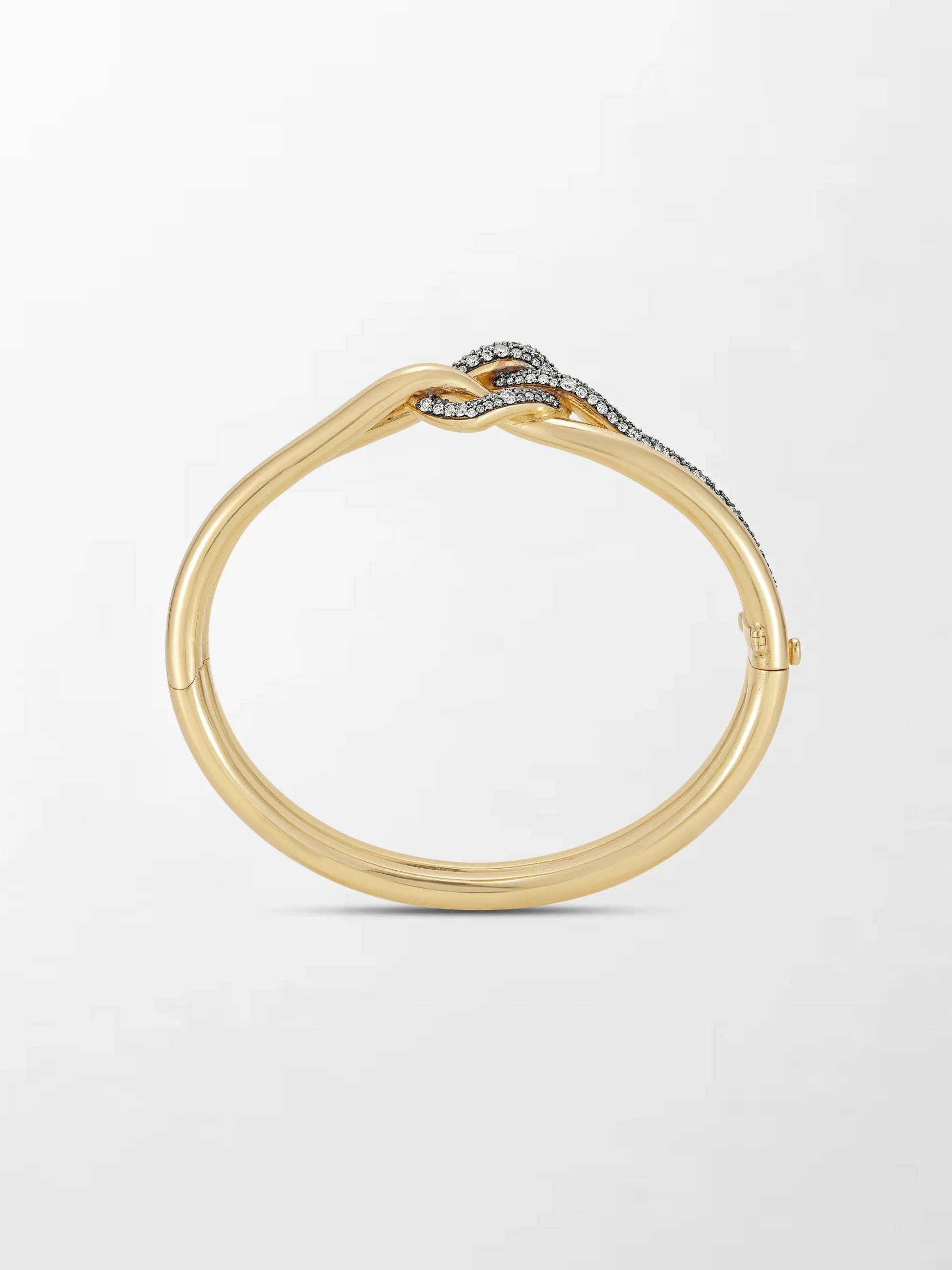Eternal Knot Two-Tone Diamond Bracelet