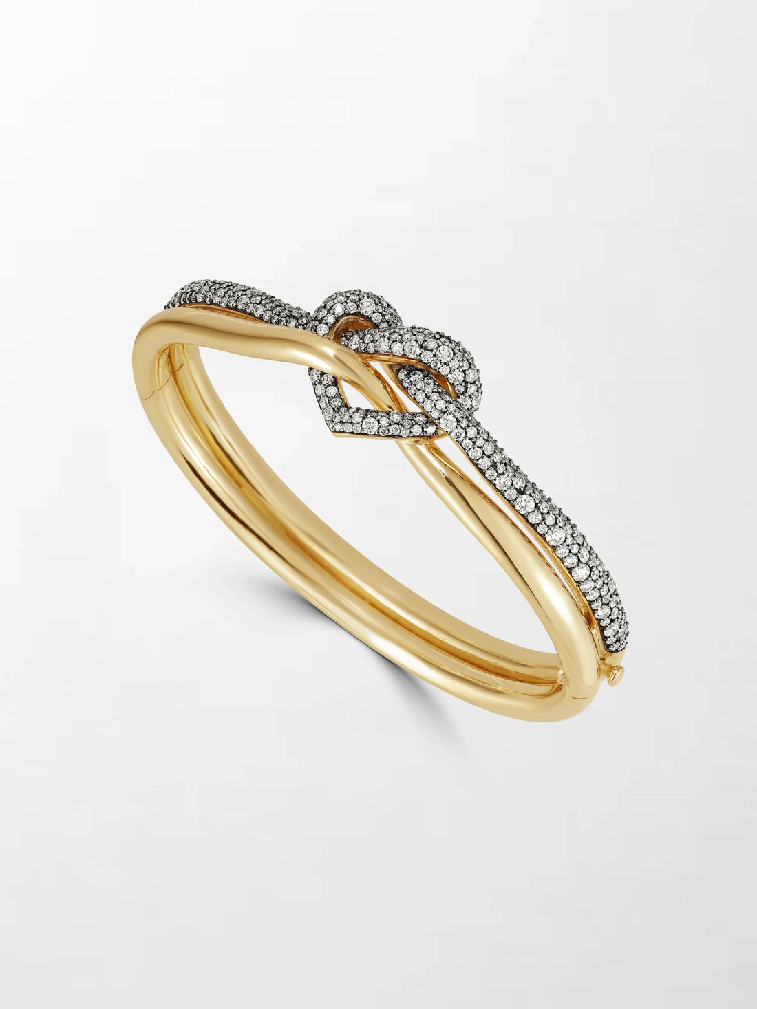 Eternal Knot Two-Tone Diamond Bracelet