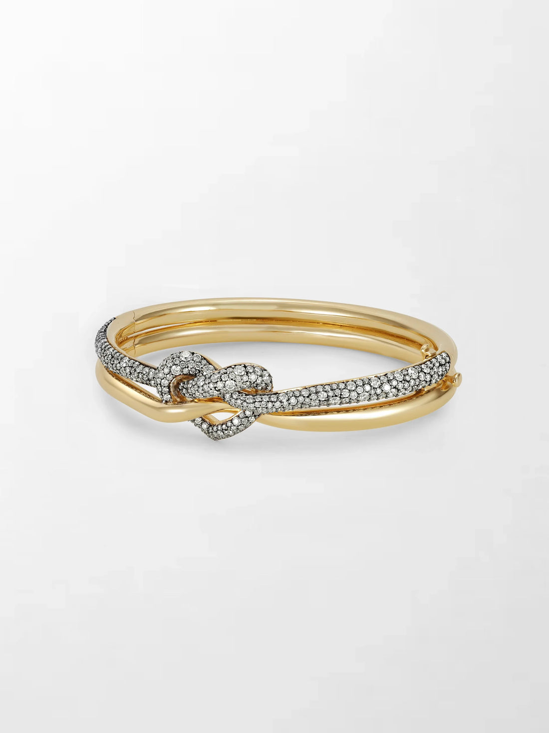 Eternal Knot Two-Tone Diamond Bracelet
