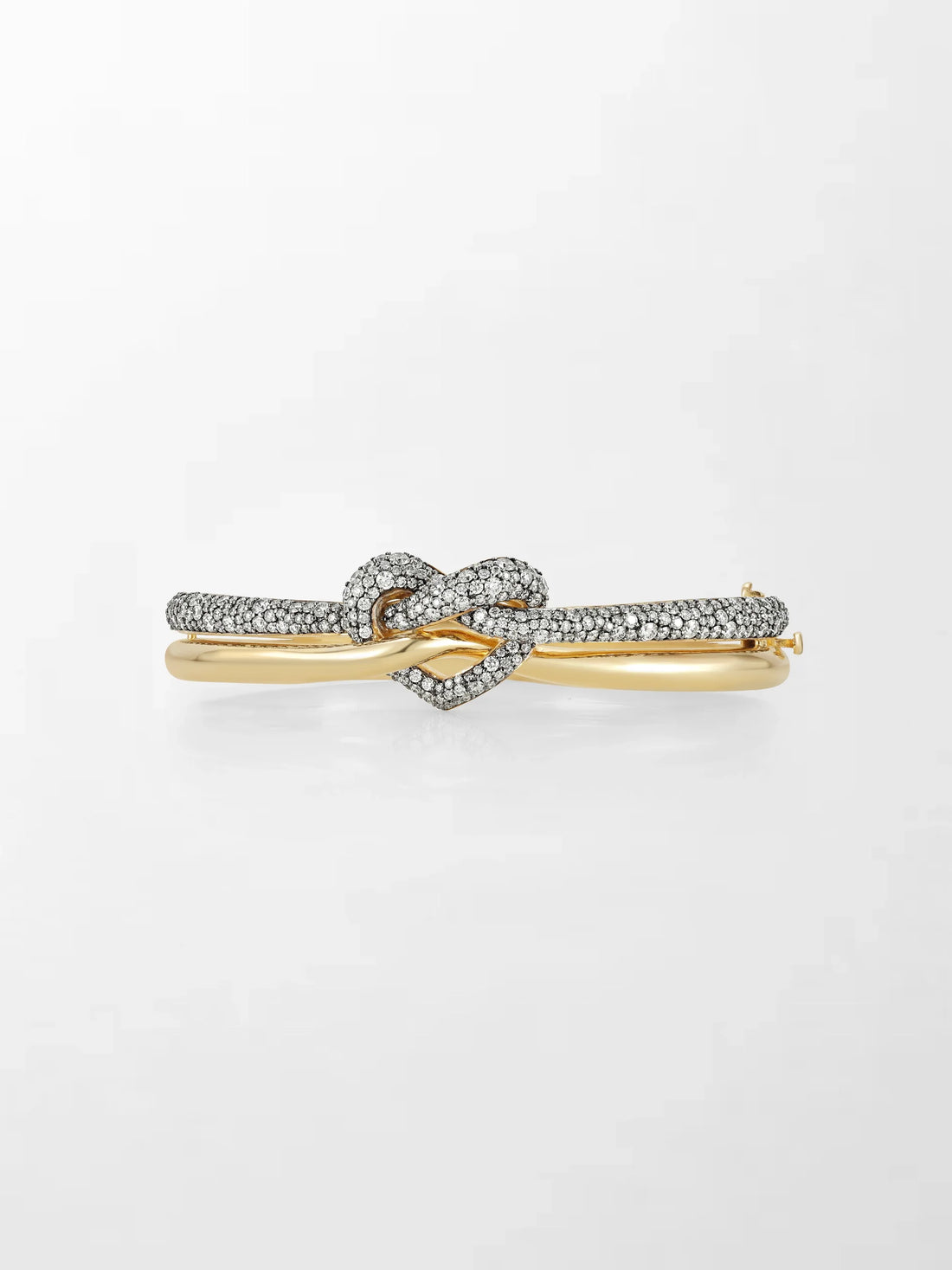 Eternal Knot Two-Tone Diamond Bracelet