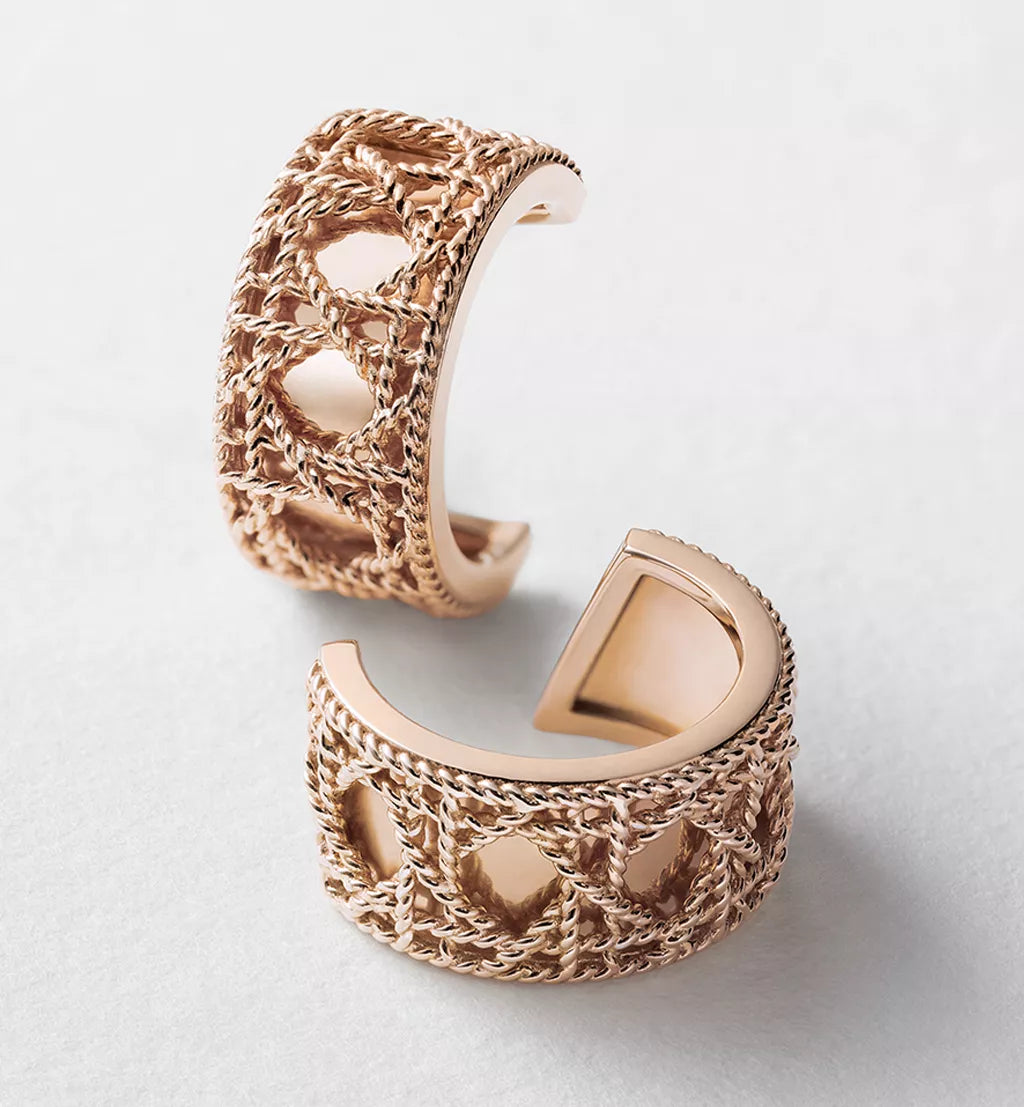 Braided Interwoven Hoop Earrings