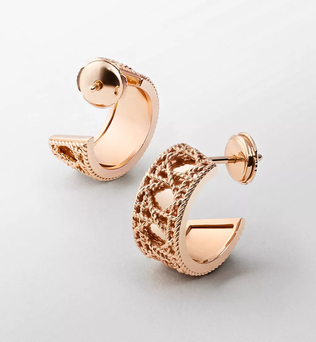 Braided Interwoven Hoop Earrings