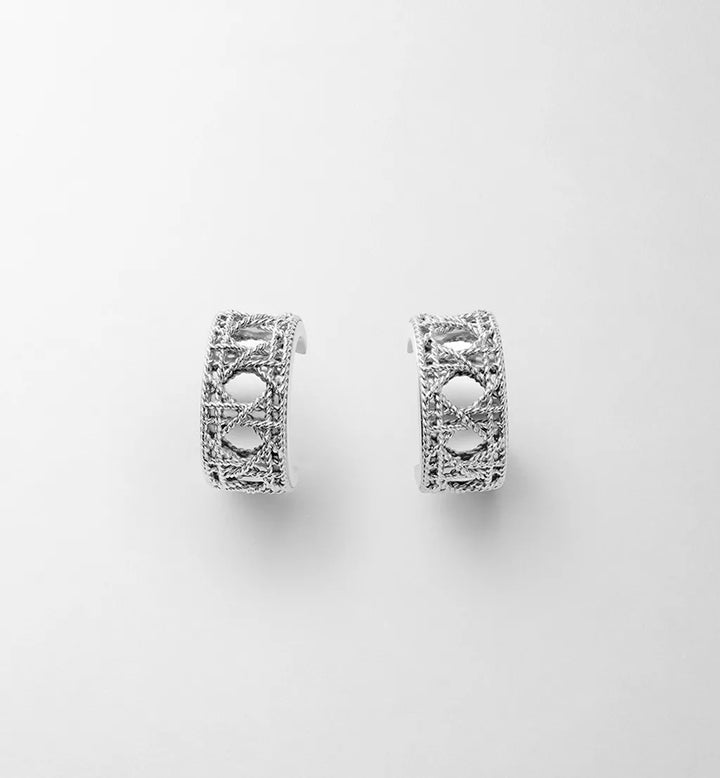 Braided Interwoven Hoop Earrings