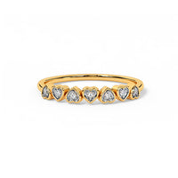 Triangle Cluster Diamond Ring in Two-Tone Rose Gold (Copy)