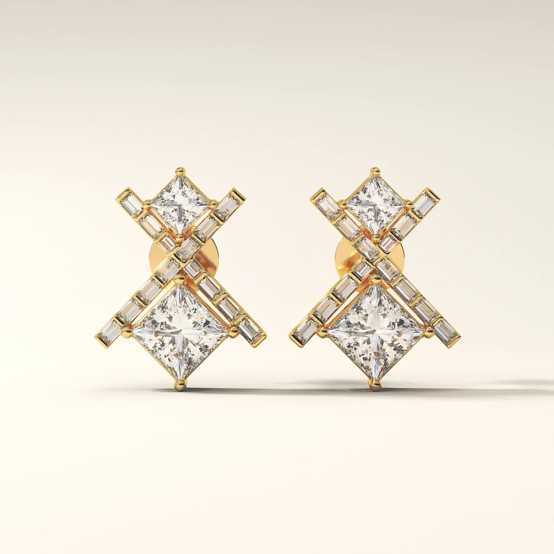 Aurelia Crossfire Diamond Earrings