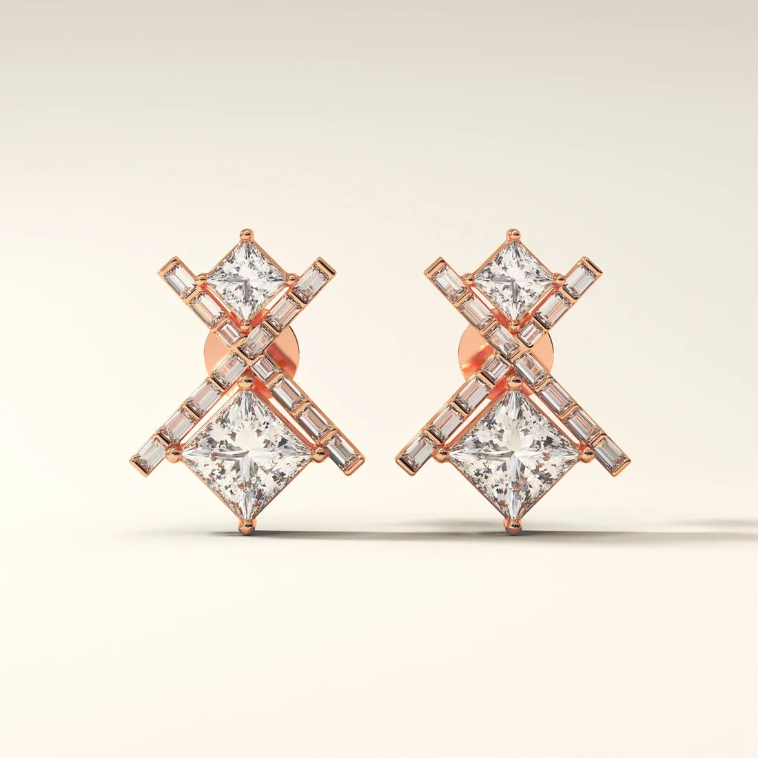 Aurelia Crossfire Diamond Earrings