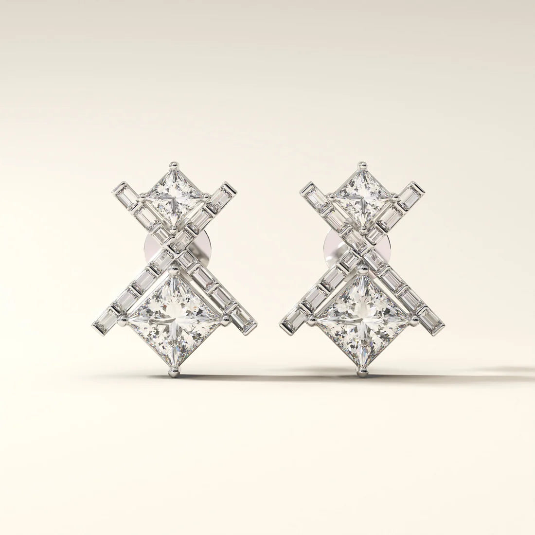 Aurelia Crossfire Diamond Earrings
