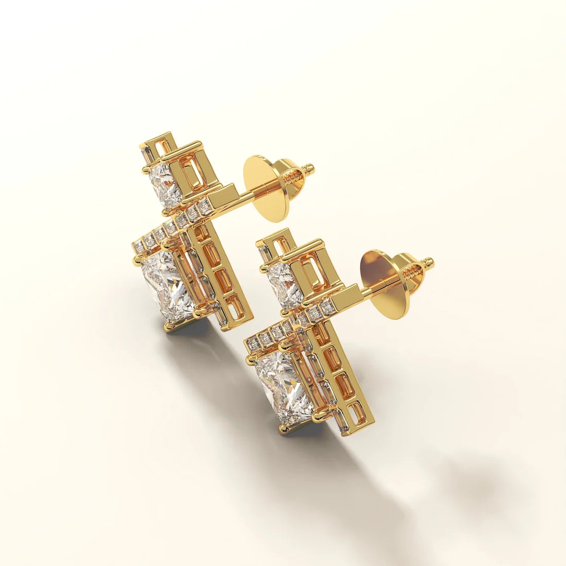 Aurelia Crossfire Diamond Earrings
