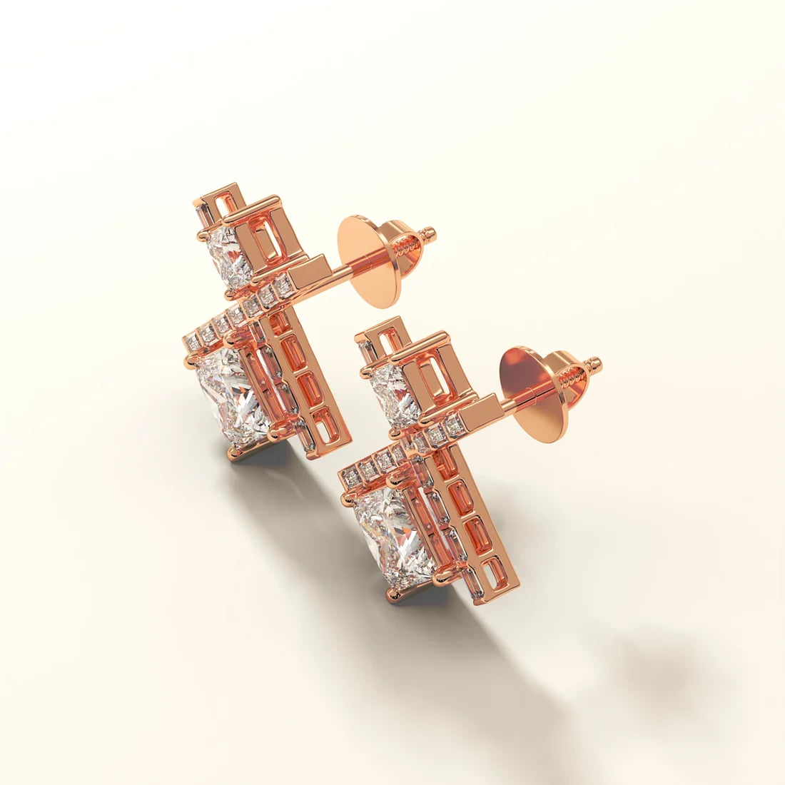 Aurelia Crossfire Diamond Earrings