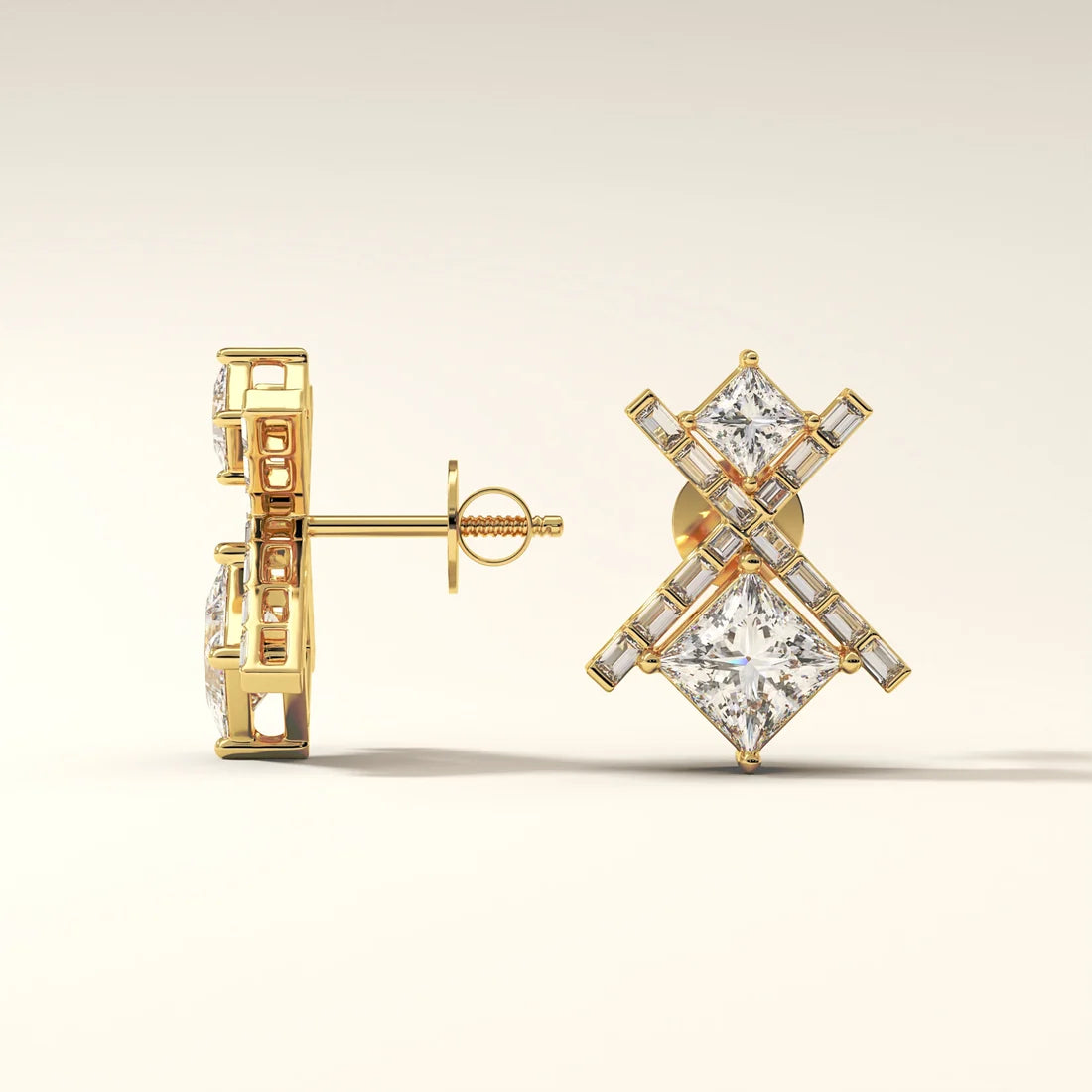 Aurelia Crossfire Diamond Earrings