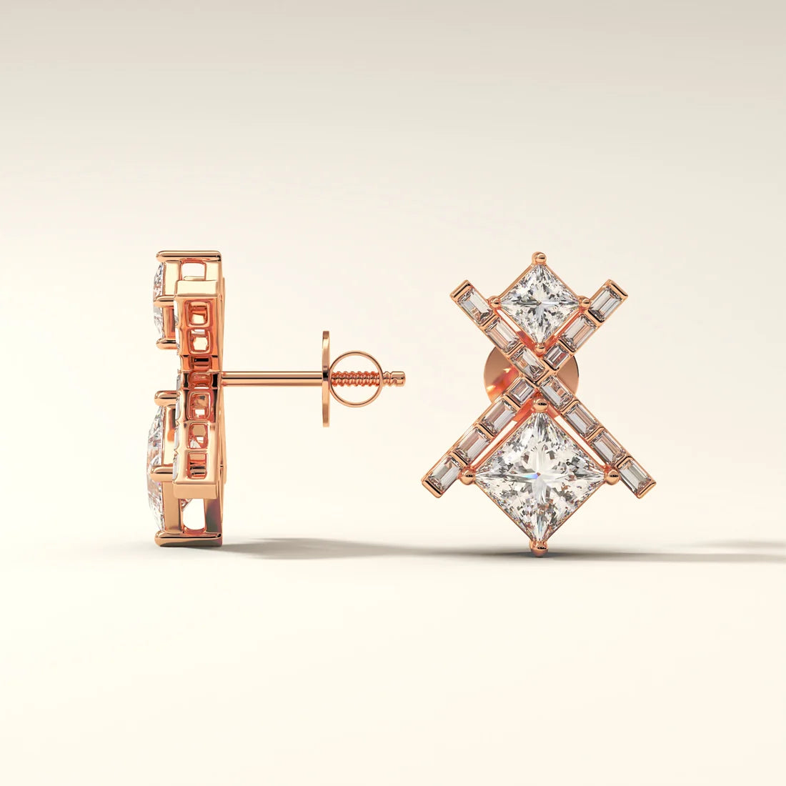 Aurelia Crossfire Diamond Earrings