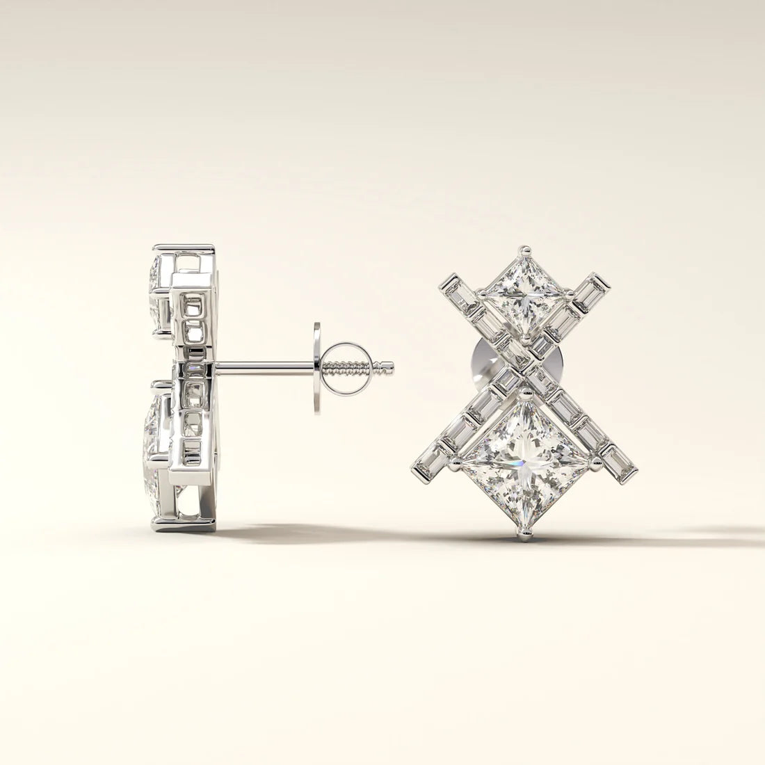 Aurelia Crossfire Diamond Earrings