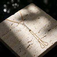 Diamond Bar Tassel Anklet in 925 Sterling Silver | Dainty Drop Chain Anklet for Women