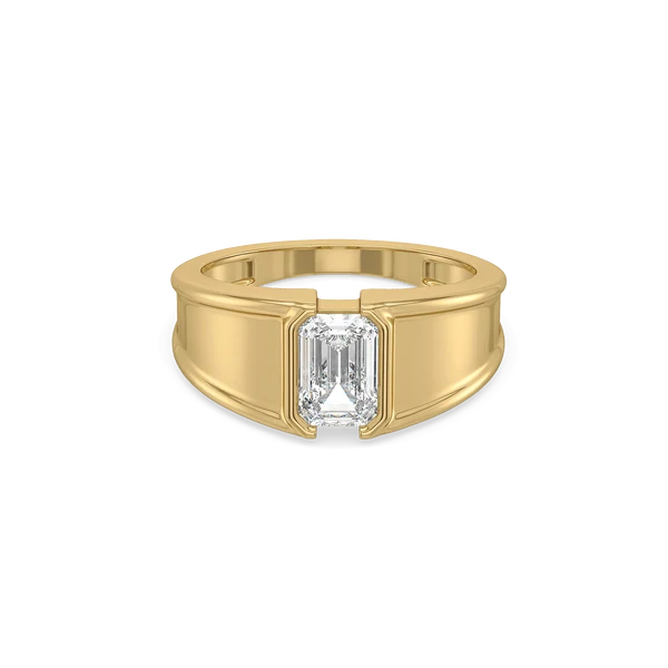 Aurelius Emerald-Cut Diamond Signet Ring