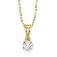 Aurelia Solitaire Diamond Pendant Necklace