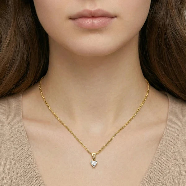 Amara Heart Diamond Pendant Necklace