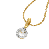 Celestia Halo Diamond Pendant Necklace