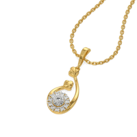 Celestial Bloom Diamond Pendant Necklace