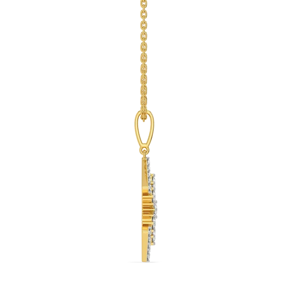 Celestia Geometric Diamond Pendant Necklace