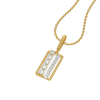 Lumina Geometric Diamond Bar Necklace