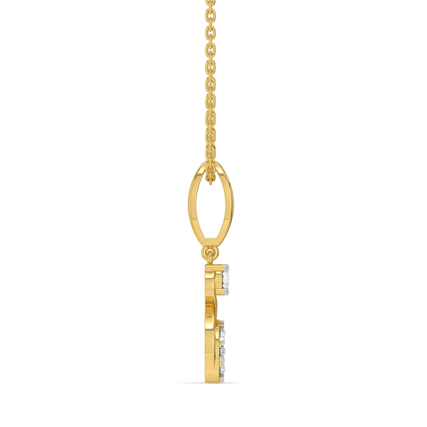 Celestia Infinity Bloom Diamond Pendant Necklace