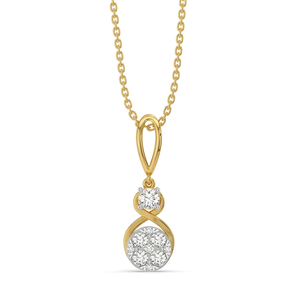 Celestia Infinity Bloom Diamond Pendant Necklace