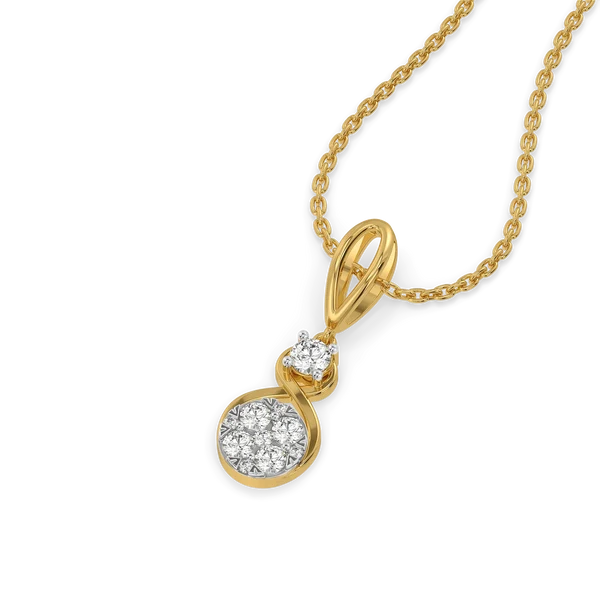 Celestia Infinity Bloom Diamond Pendant Necklace