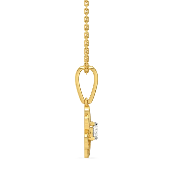 💎 Aurelia Floral Diamond Pendant Necklace