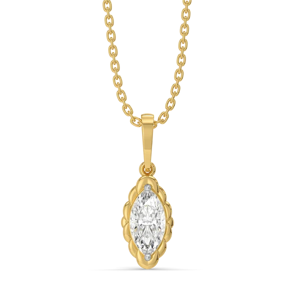 Aurelia Marquise Diamond Pendant Necklace
