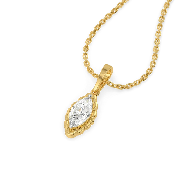 Aurelia Marquise Diamond Pendant Necklace