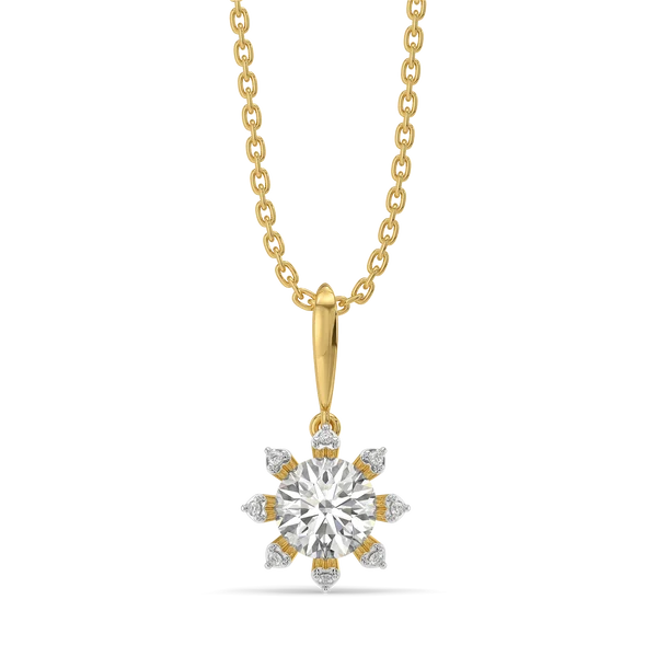 Aurelia Floral Radiance Diamond Necklace