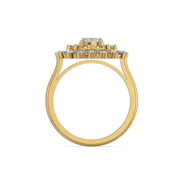 Aurelia Celeste Oval Diamond Ring