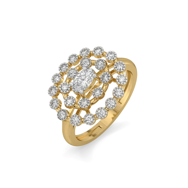 Aurelia Celeste Oval Diamond Ring