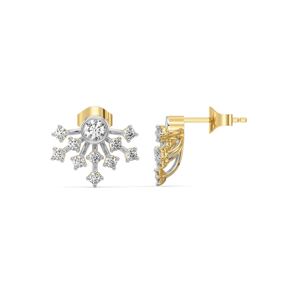 Celestial Spark Diamond Stud Earrings