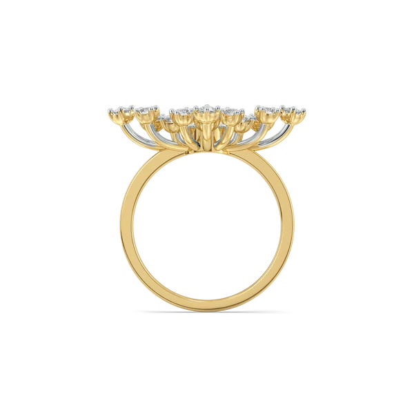 Celestial Snowflake Diamond Ring