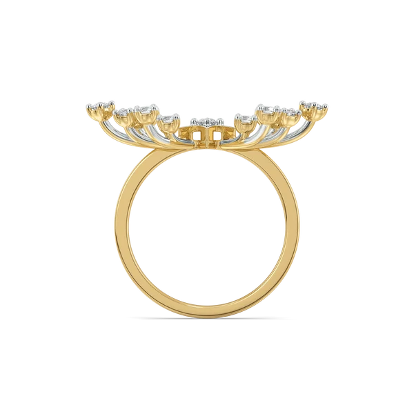 Celestial Starburst Diamond Ring