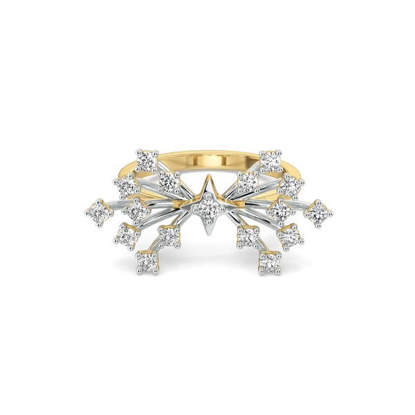 Celestial Starburst Diamond Ring