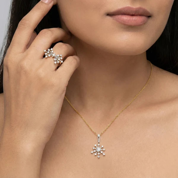 Celestial Starburst Diamond Ring