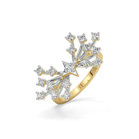 Celestial Starburst Diamond Ring