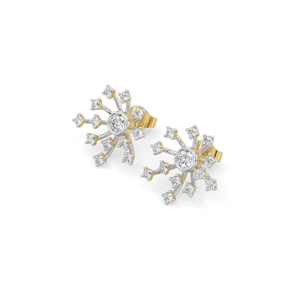 Celestial Snowflake Diamond Earrings