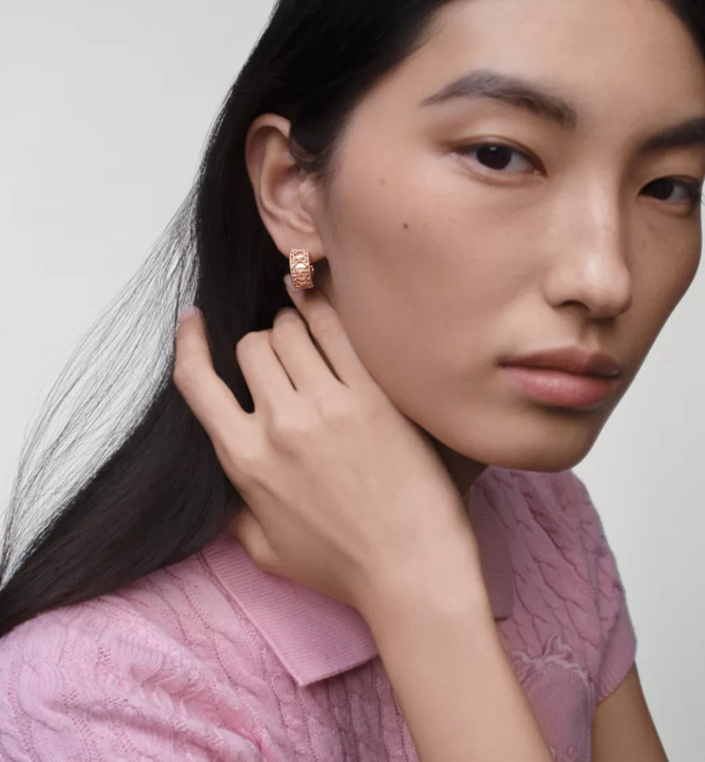 Braided Interwoven Hoop Earrings