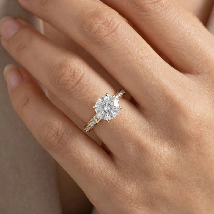 925 Sterling Silver Round Cut Solitaire Engagement Ring for Women | Classic Wedding Promise Ring | Cubic Zirconia